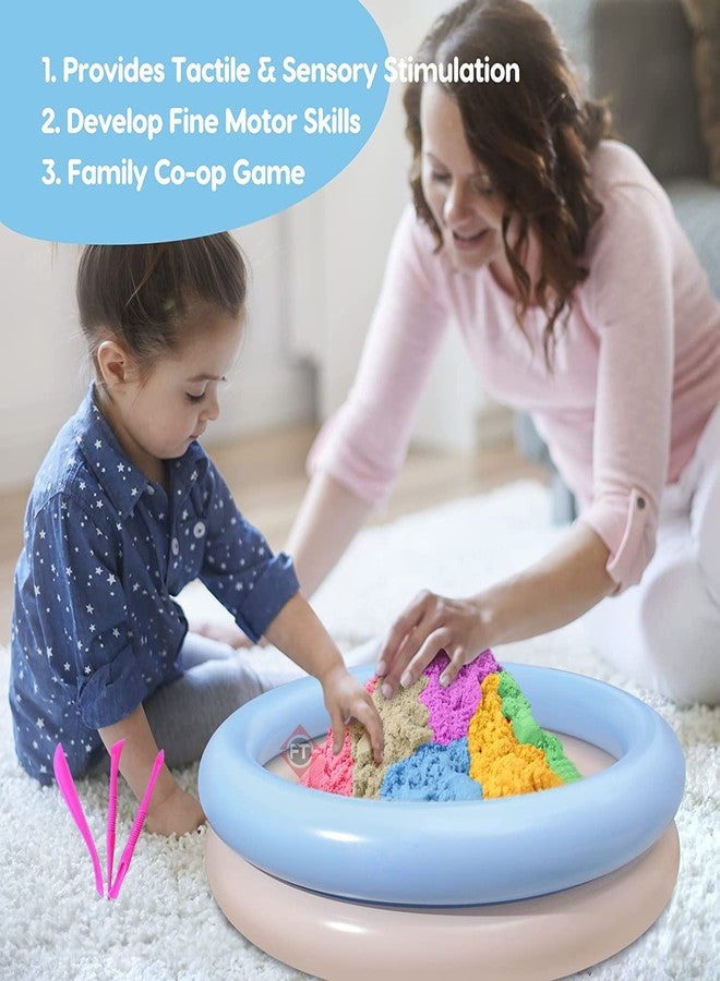 Firstly Traders Pack of 12 Mini Sand Multi Color for Kids with 12 Assorted Moulds+3 Modelling Tools - Kinetic Sand Kit Activity Toys, Soft Sand Clay Toys for Boys & Girls - Image 3